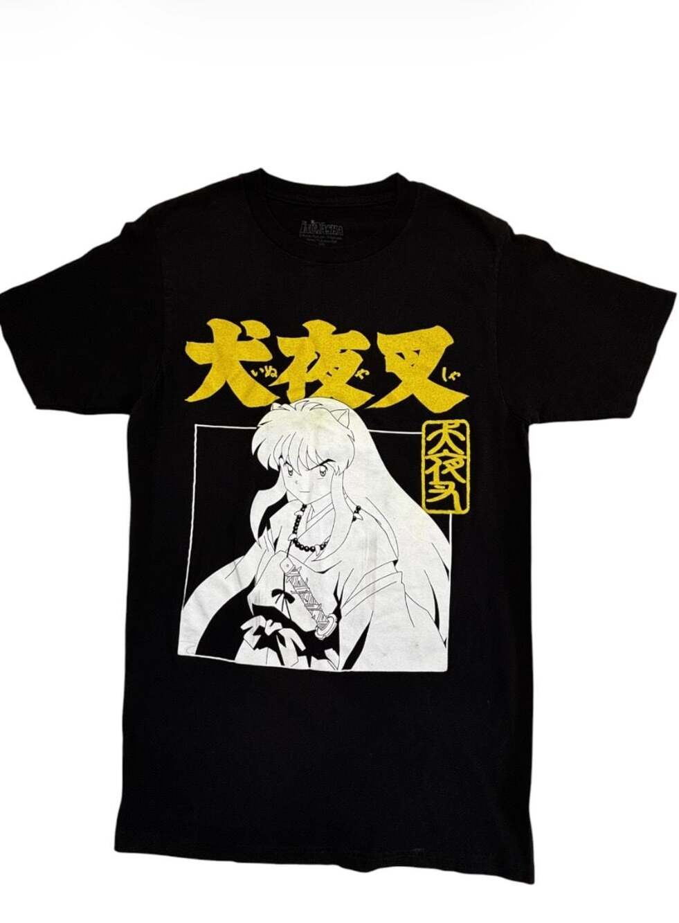 Inuyasha Anime Graphic T-Shirt Size S Black